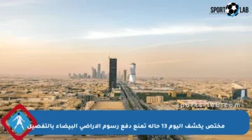 مختص يكشف اليوم 13 حالة تمنع دفع رسوم الأراضي البيضاء بالتفصيل